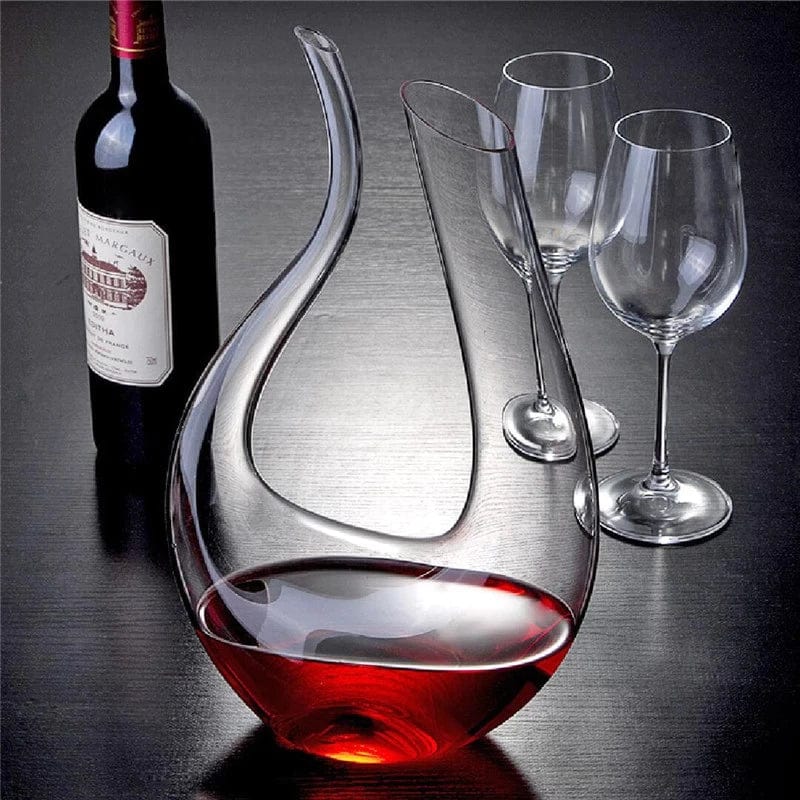 Crystal Harp Swan Shaped Handmade Crystal Wine Decanter 1200 ml - Image 3