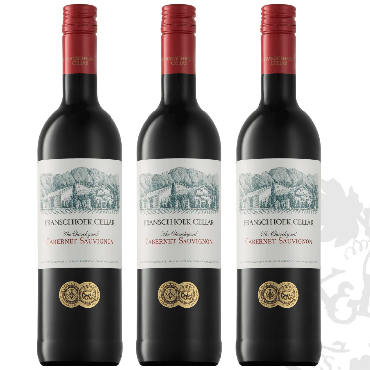 Franschhoek Cellars The Churchyard Cabernet Sauvignon 3 Bottle Case 3 x 750ml