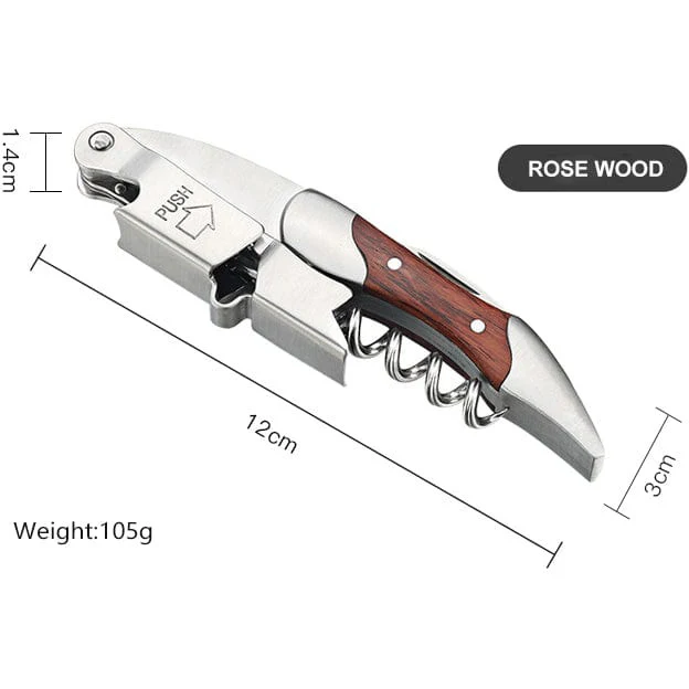 L'Elysee Professional Waiters Friend Corkscrew with built-in Foil Cutter - Image 4