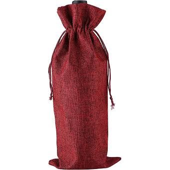 Burgundy Wine Linen Bottle Cover for 750 ml bottles - Image 4