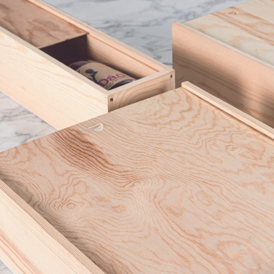Solid Wooden Gift Box with Sliding wooden Lid - Image 4